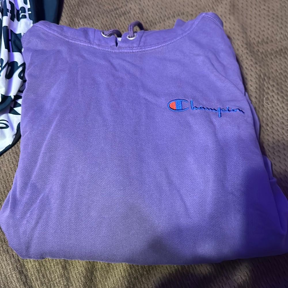 Purple Champion hoodie